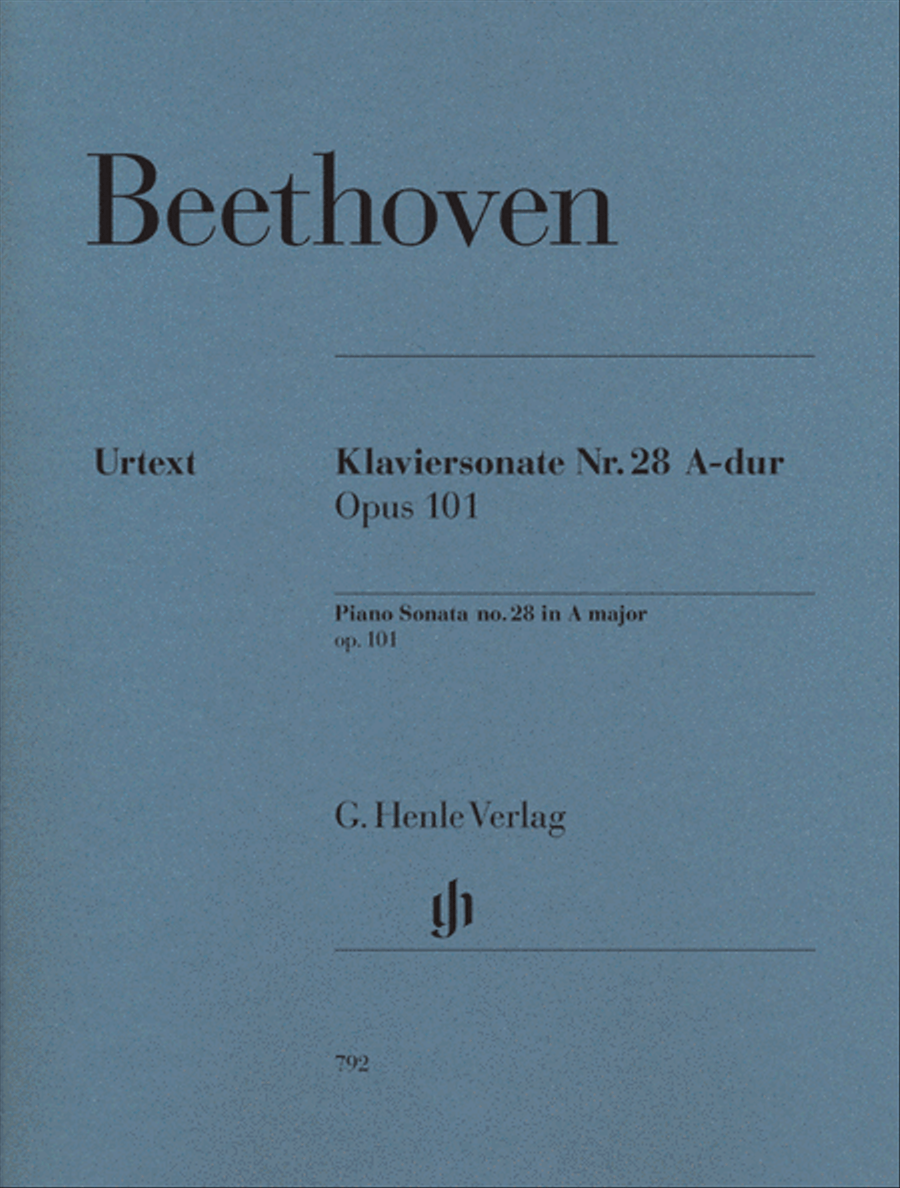 Beethoven: Sonata No. 28 in A Major, Opus 101 Piano Solo scores gallery preview page 1