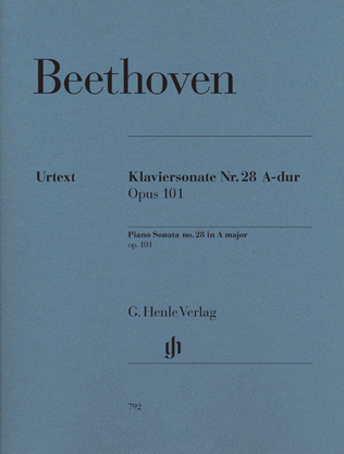 Book cover for Beethoven: Sonata No. 28 in A Major, Opus 101