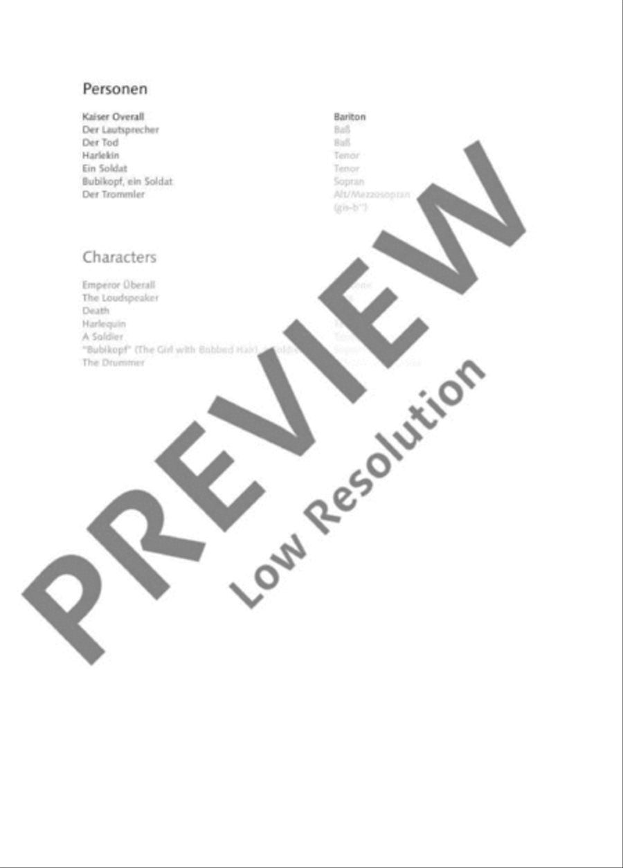 The Emperor of Atlantis Saxophone scores gallery preview page 4