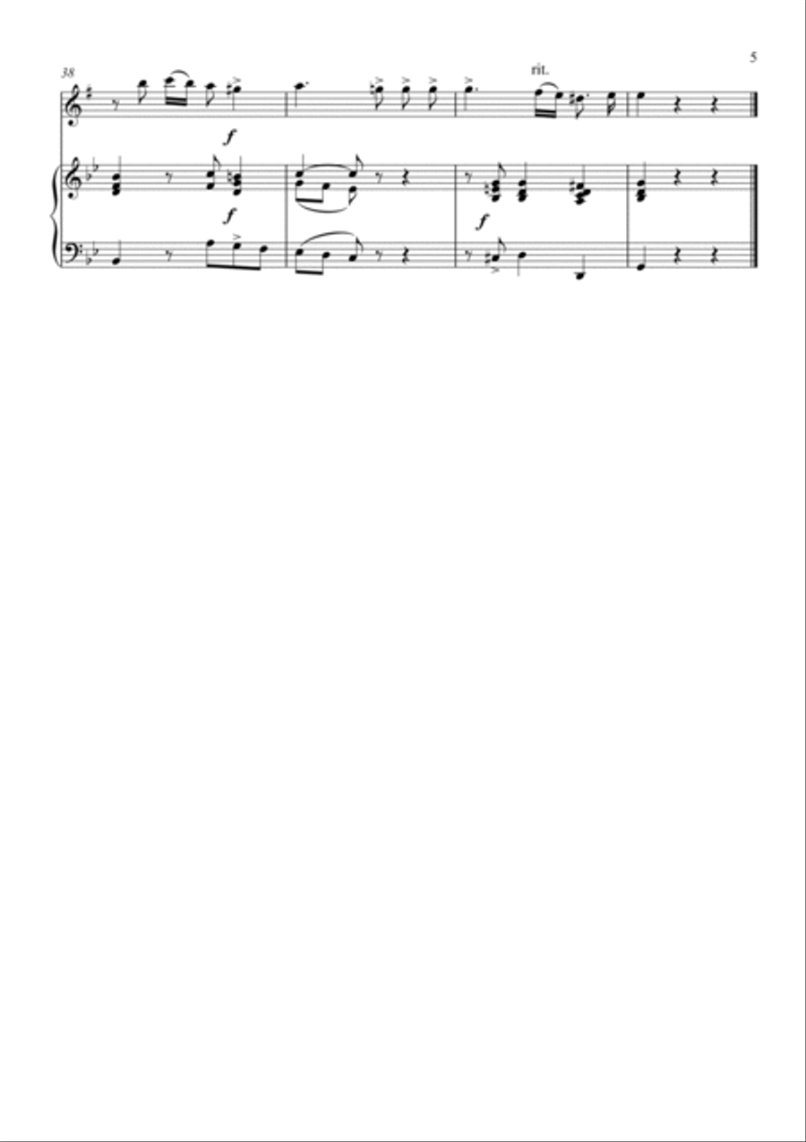 Alessandro Scarlatti - Son tutta duolo (Piano and Baritone Sax) Small Ensemble scores gallery preview page 5