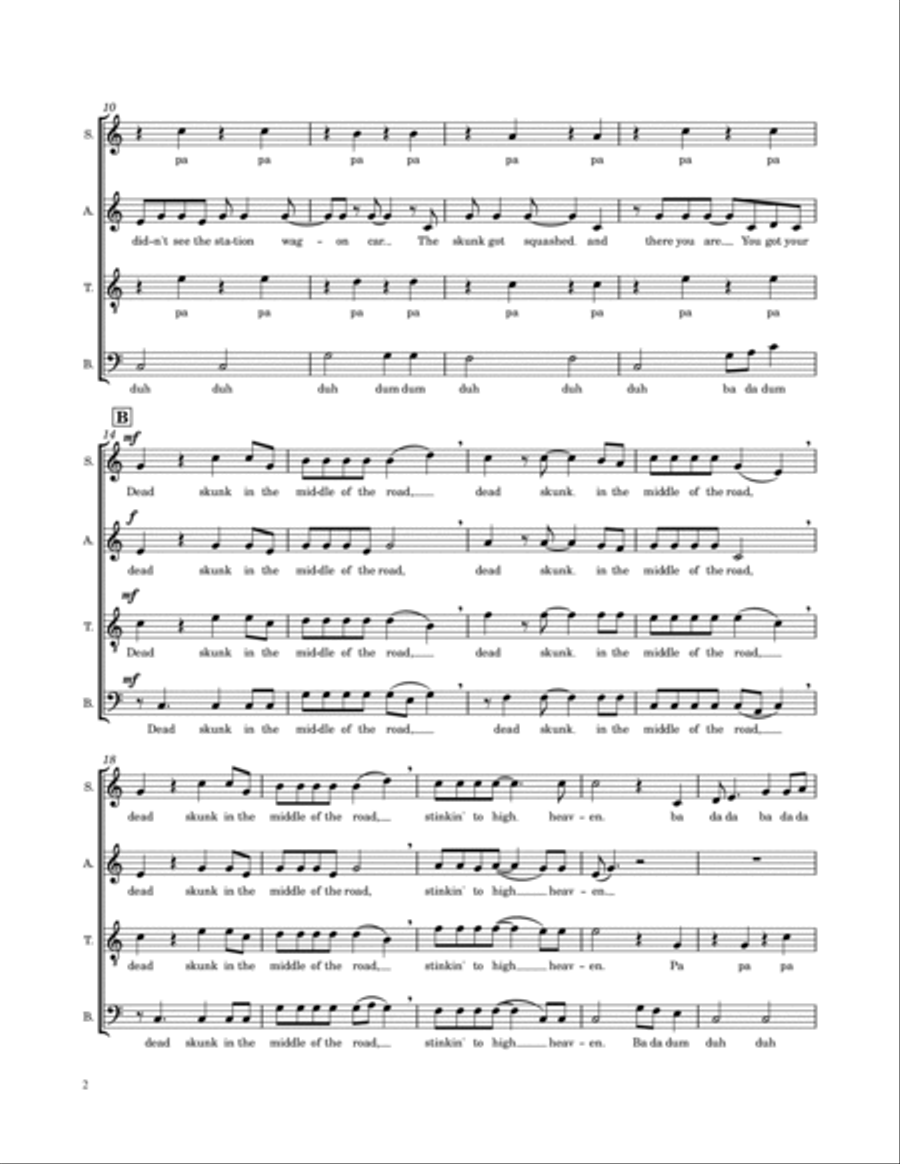 Dead Skunk 4-Part scores gallery preview page 2