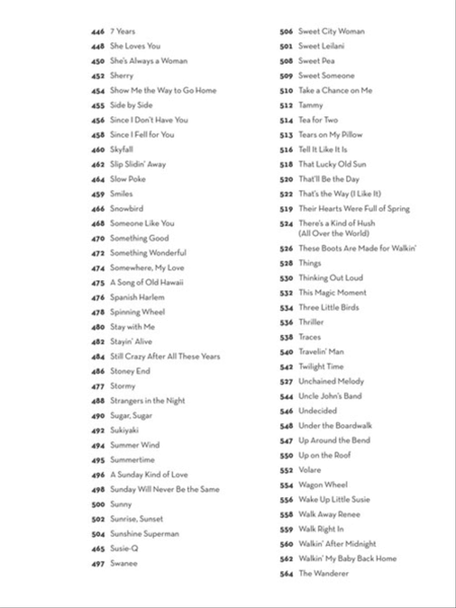 The Ultimate Ukulele Fake Book Piano scores gallery preview page 6