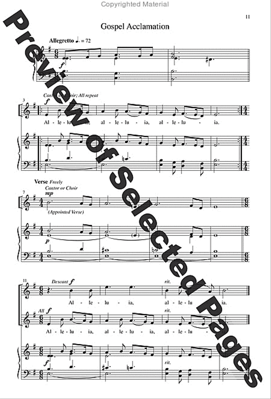 Missa Pacem - Choral / Accompaniment edition 4-Part scores gallery preview page 6