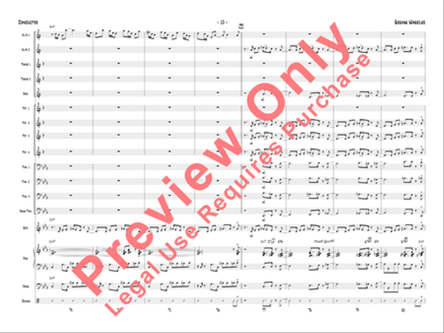 Grease Wheezer Jazz Ensemble scores gallery preview page 13