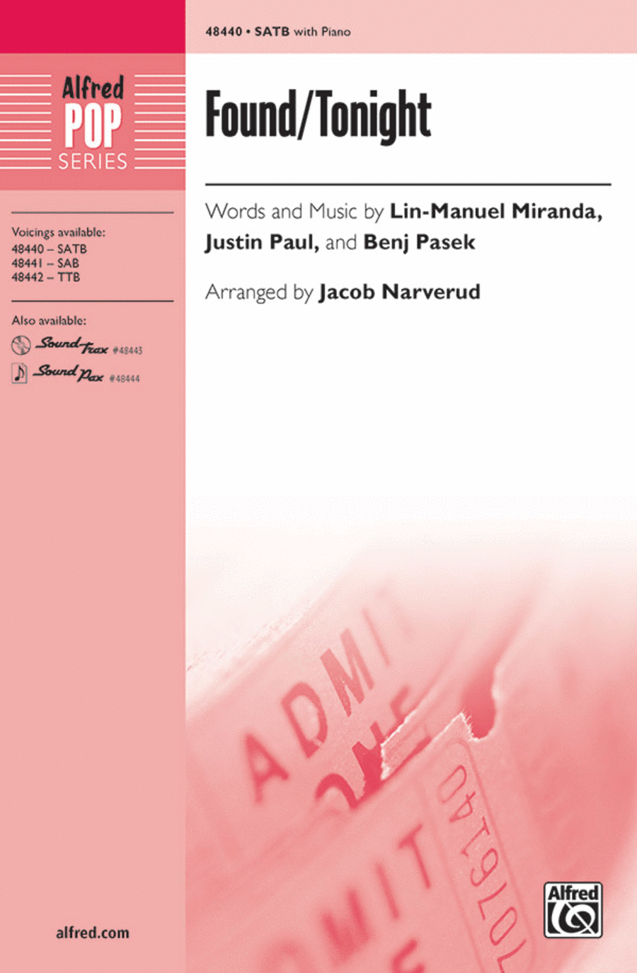 Found/Tonight 4-Part scores gallery preview page 1