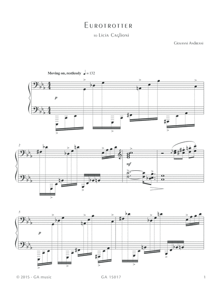 Eurotrotter Piano Solo - Digital Sheet Music