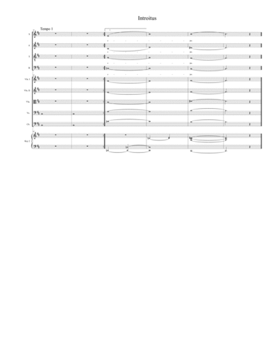 Introitus (from "Requiem Mass") (Full Score) image number null