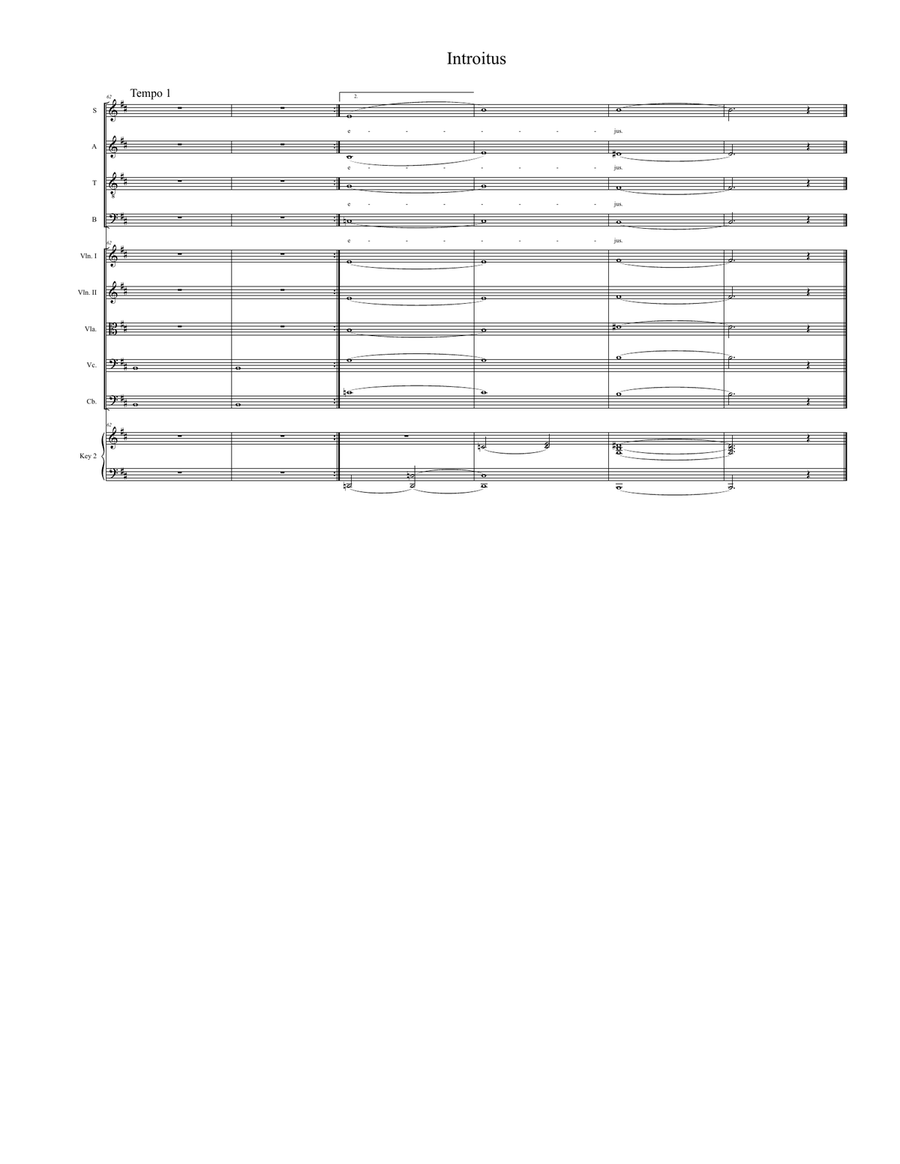 Introitus (from "Requiem Mass") (Full Score) image number null