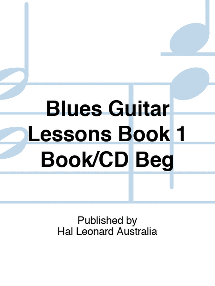 Blues Guitar Lessons Book 1 Book/CD Beg