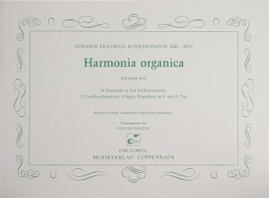 Kindermann: Harmonia organica Organ Solo scores gallery preview page 1