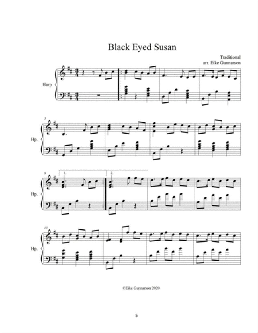 From Ancient Realms Harp scores gallery preview page 6