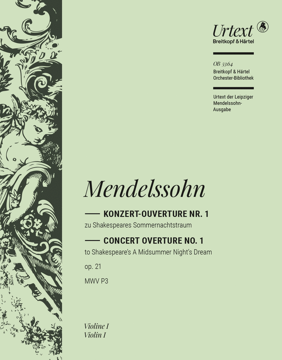 A Midsummer Night's Dream Op. 21 MWV P 3 Orchestra scores gallery preview page 1
