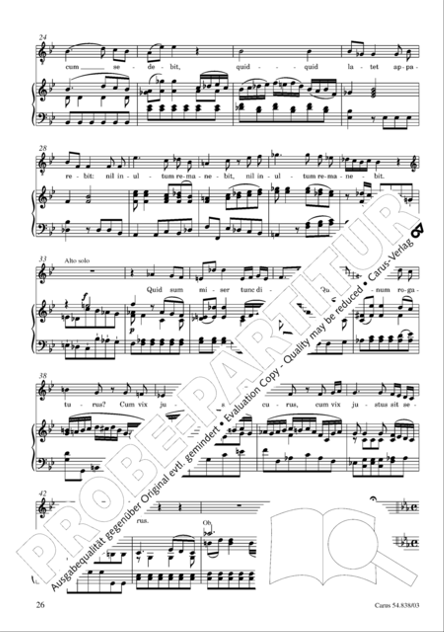 Requiem in B 4-Part scores gallery preview page 31
