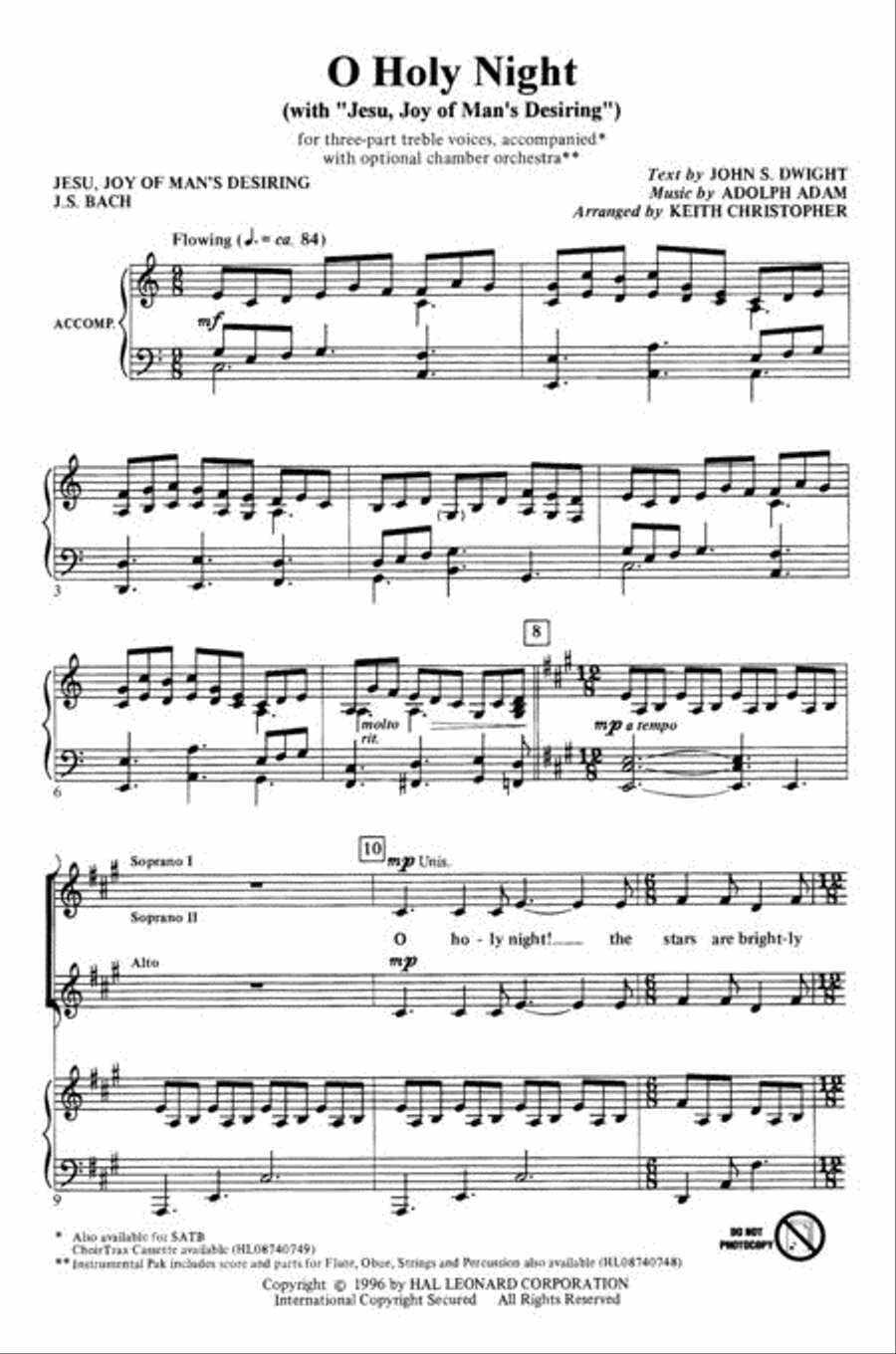 O Holy Night O Holy Night SSA scores gallery preview page 2
