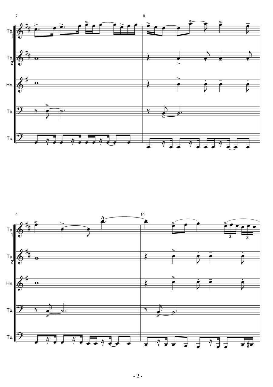 The Final Bell Brass Ensemble scores gallery preview page 2