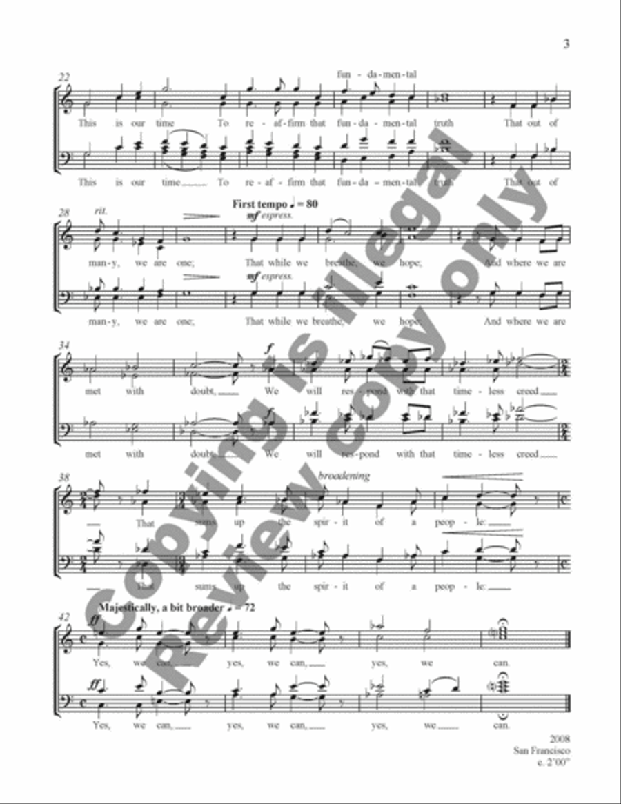 An Exhortation 4-Part scores gallery preview page 5
