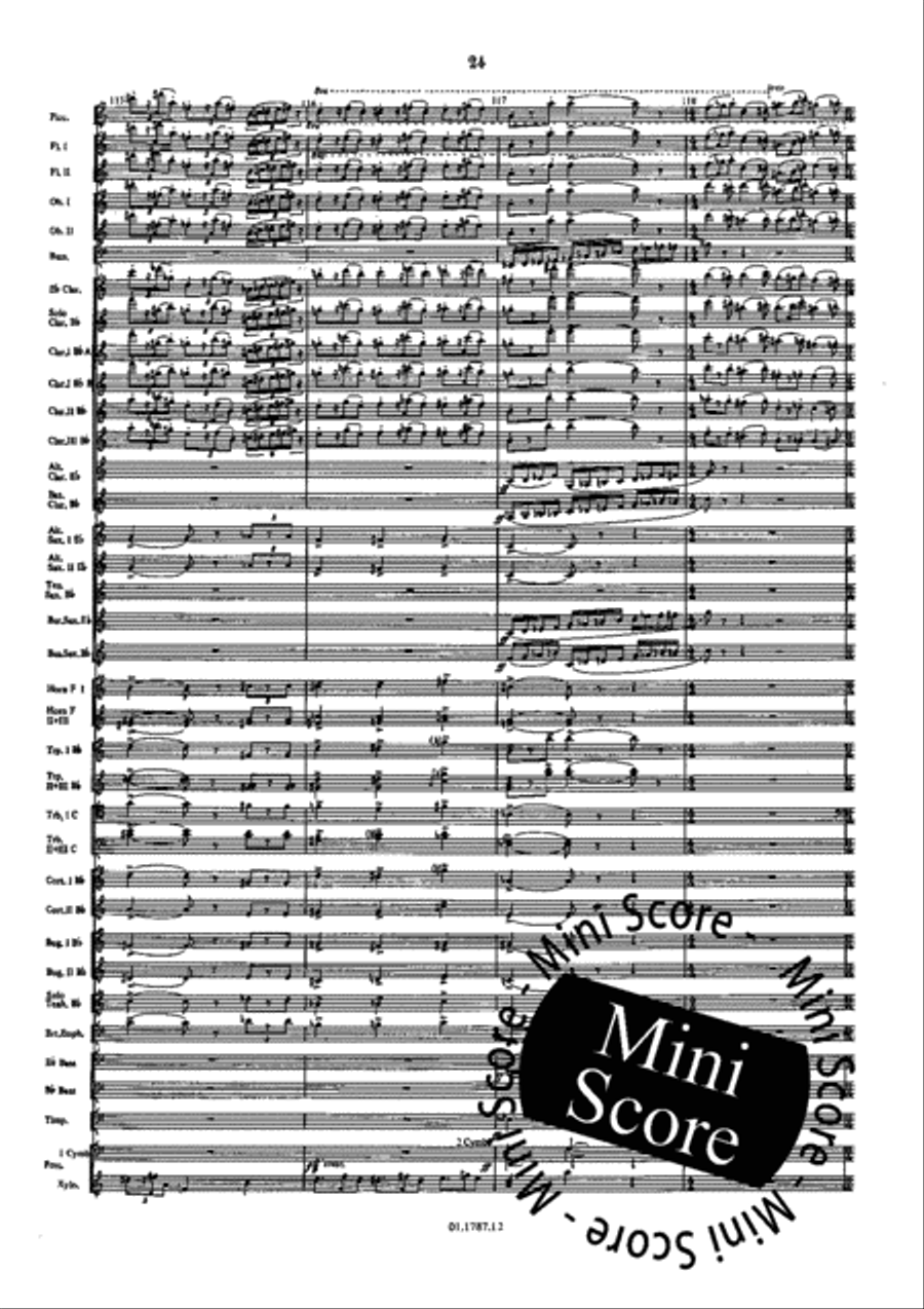 Symphonie de l'Eau Concert Band scores gallery preview page 28