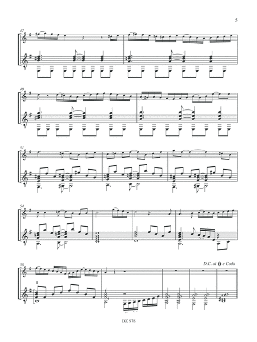 Petit jazz à Paris Flute scores gallery preview page 5