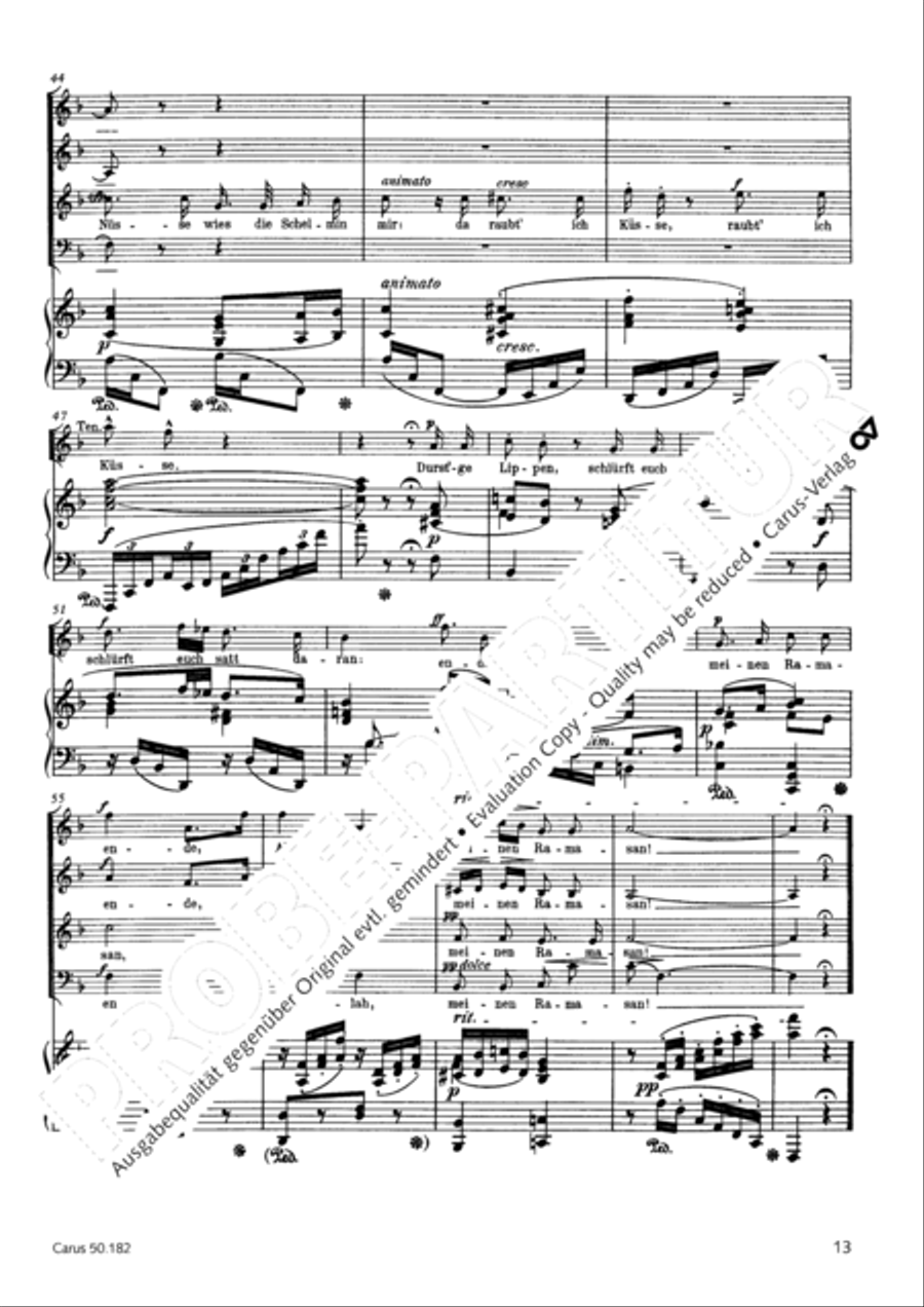 Vom Goldenen Horn 4-Part scores gallery preview page 16