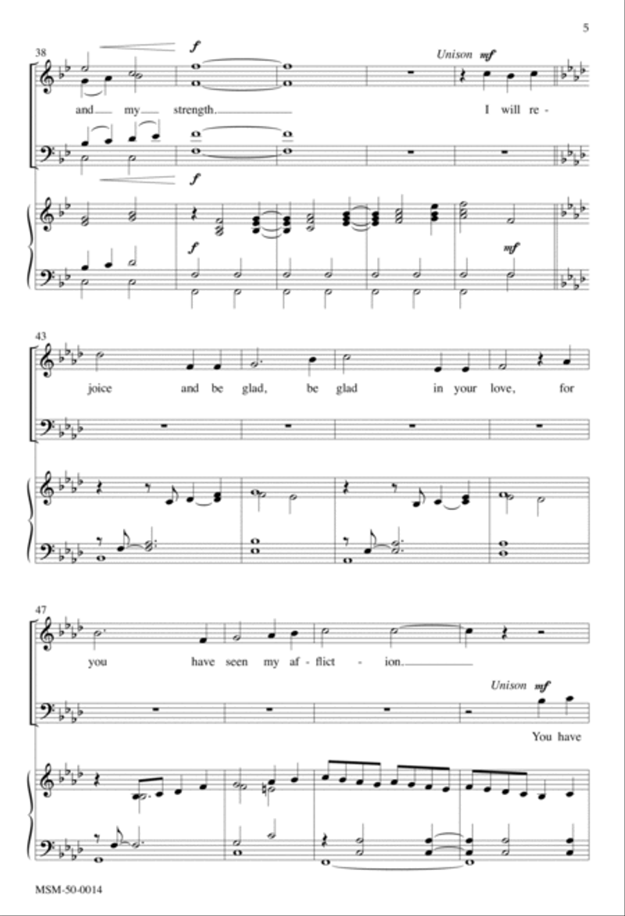 In You, O Lord, I Will Place My Trust 4-Part scores gallery preview page 4