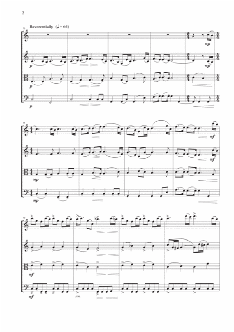 Jurassic Park III String Quartet scores gallery preview page 2