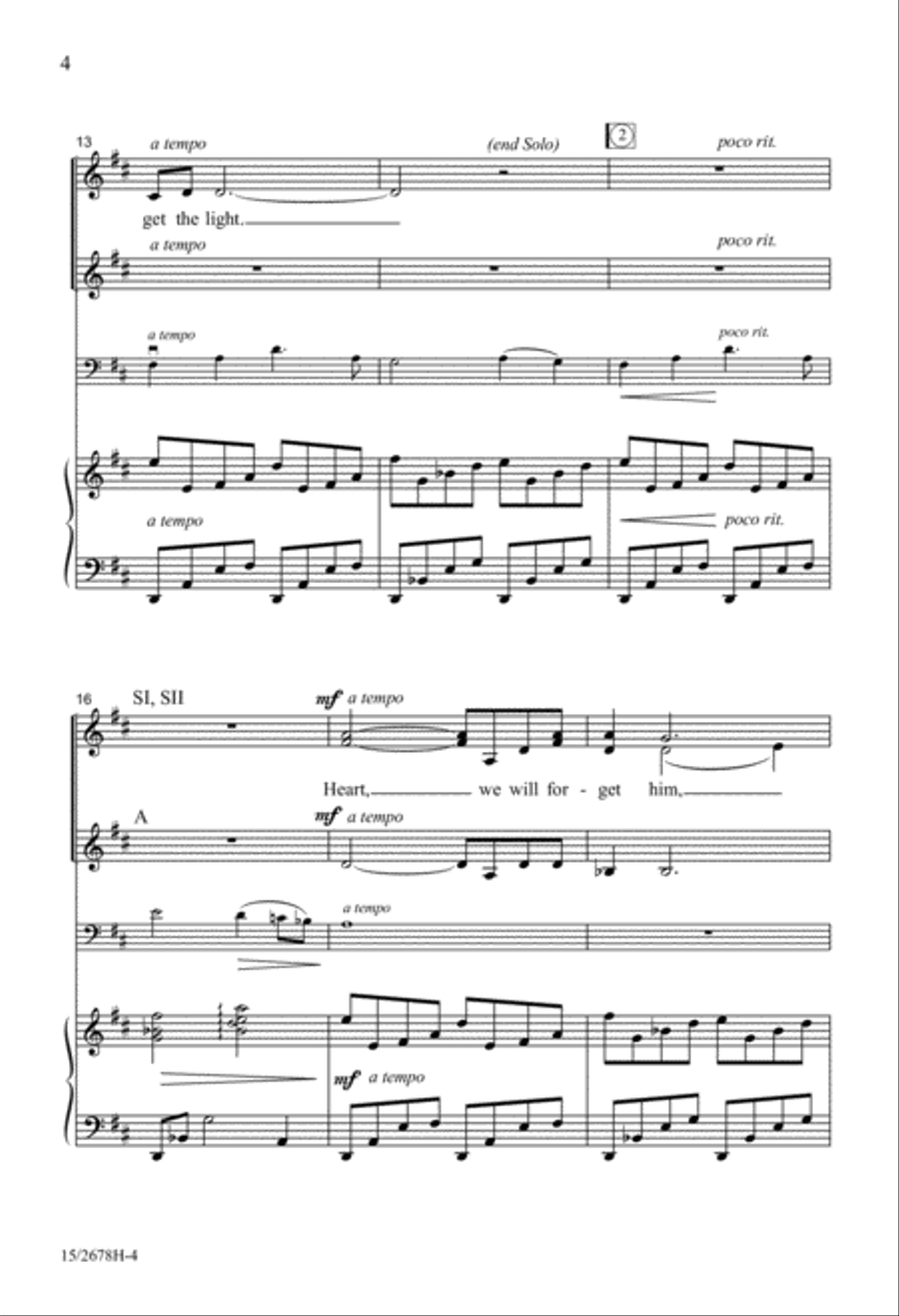 Heart, We Will Forget Him SSA scores gallery preview page 5