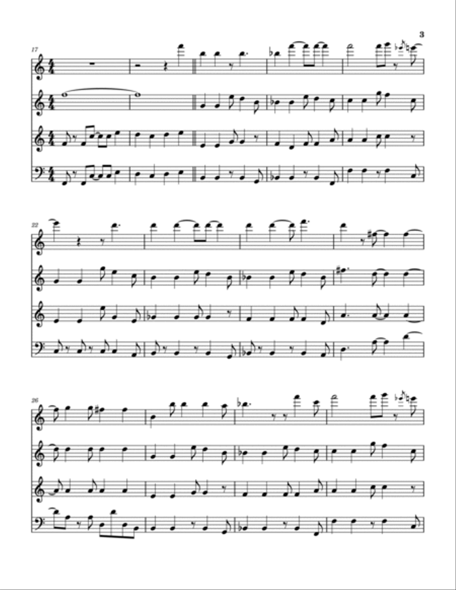 Freewill Freewill Woodwind Quartet scores gallery preview page 4