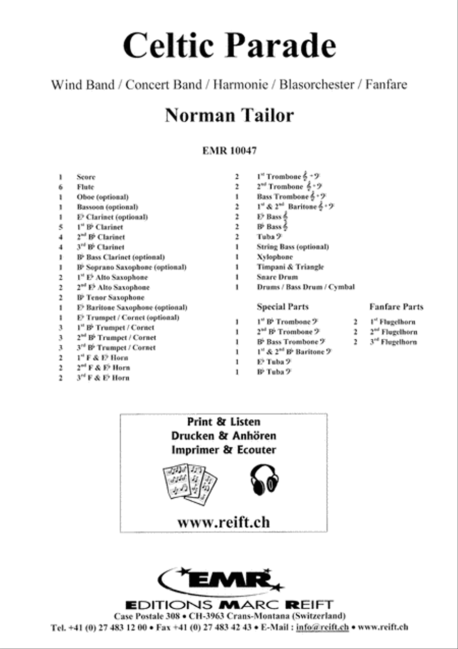Celtic Parade Concert Band scores gallery preview page 2