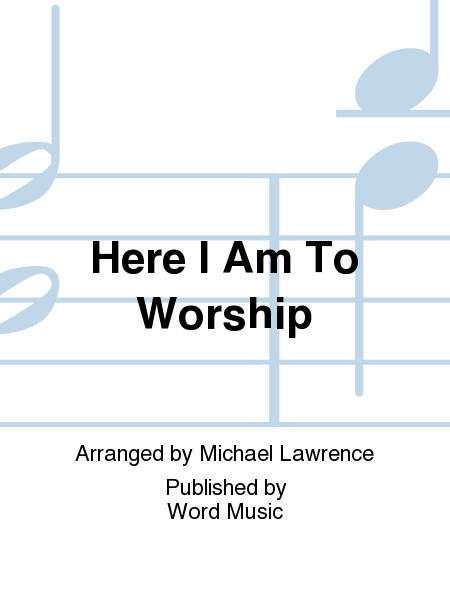 Here I Am To Worship - Orchestration image number null