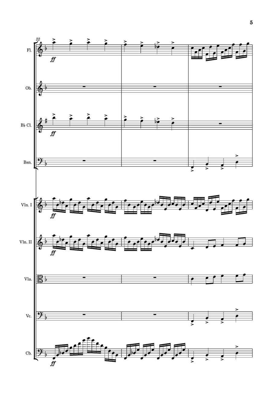 Kontski, Sonata I (Movement I) arranged for orchestra Full Orchestra scores gallery preview page 5