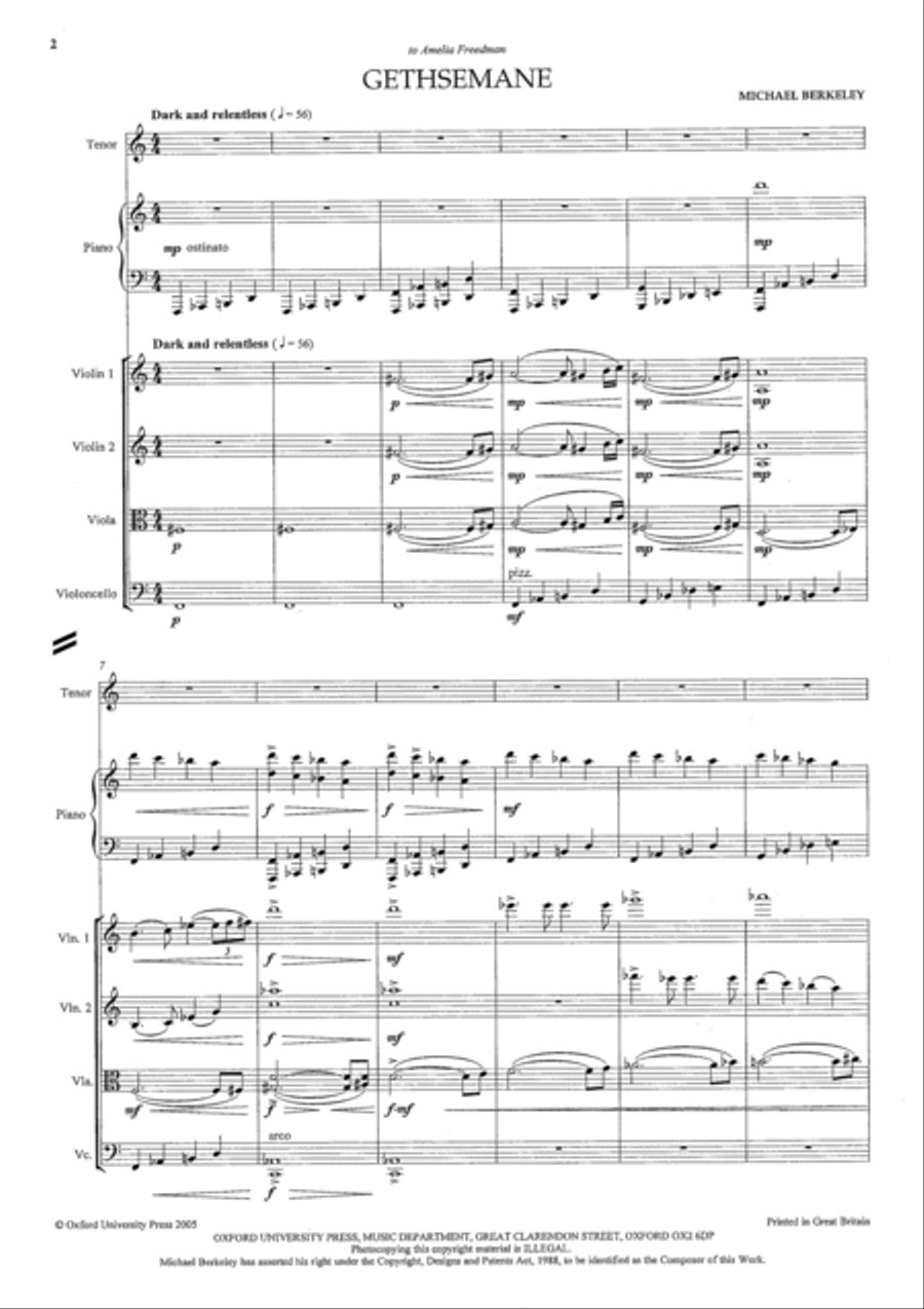 Gethsemane Cello scores gallery preview page 2