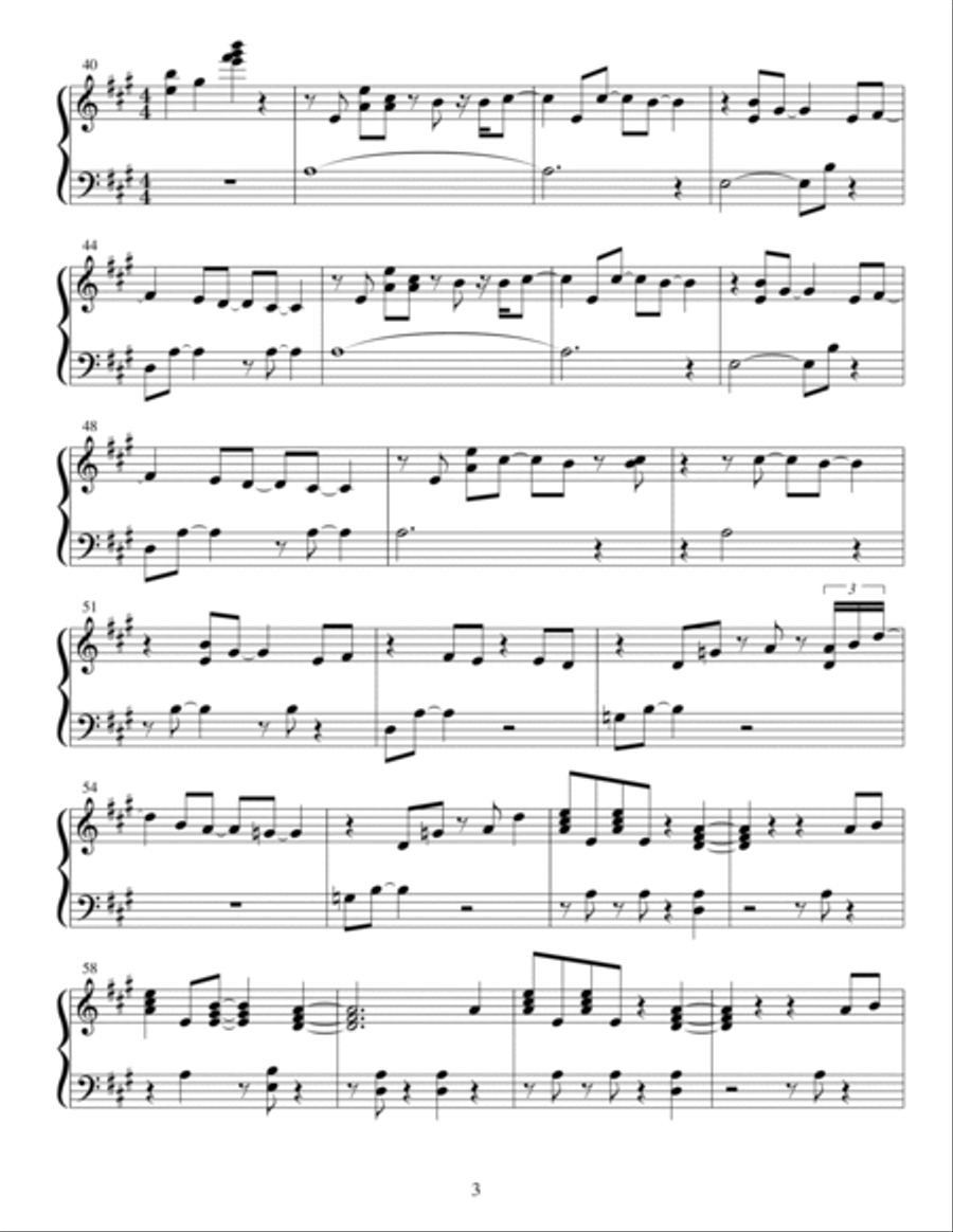 Lost Opportunity Lost Opportunity Easy Piano scores gallery preview page 3