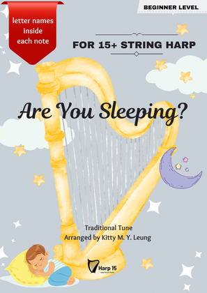 Book cover for Are You Sleeping? (Frère Jacques) - 15 String Harp