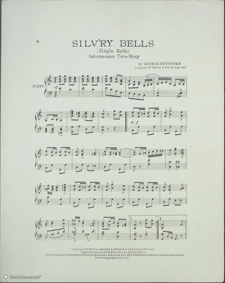 Silv'ry Bells (Jingle Bells) Intermezzo Two-Step Piano Solo scores gallery preview page 2