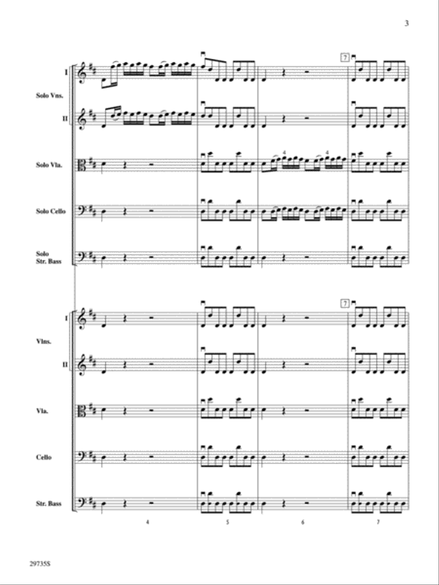 Gloria In Excelsis Deo (score only) String Orchestra scores gallery preview page 3