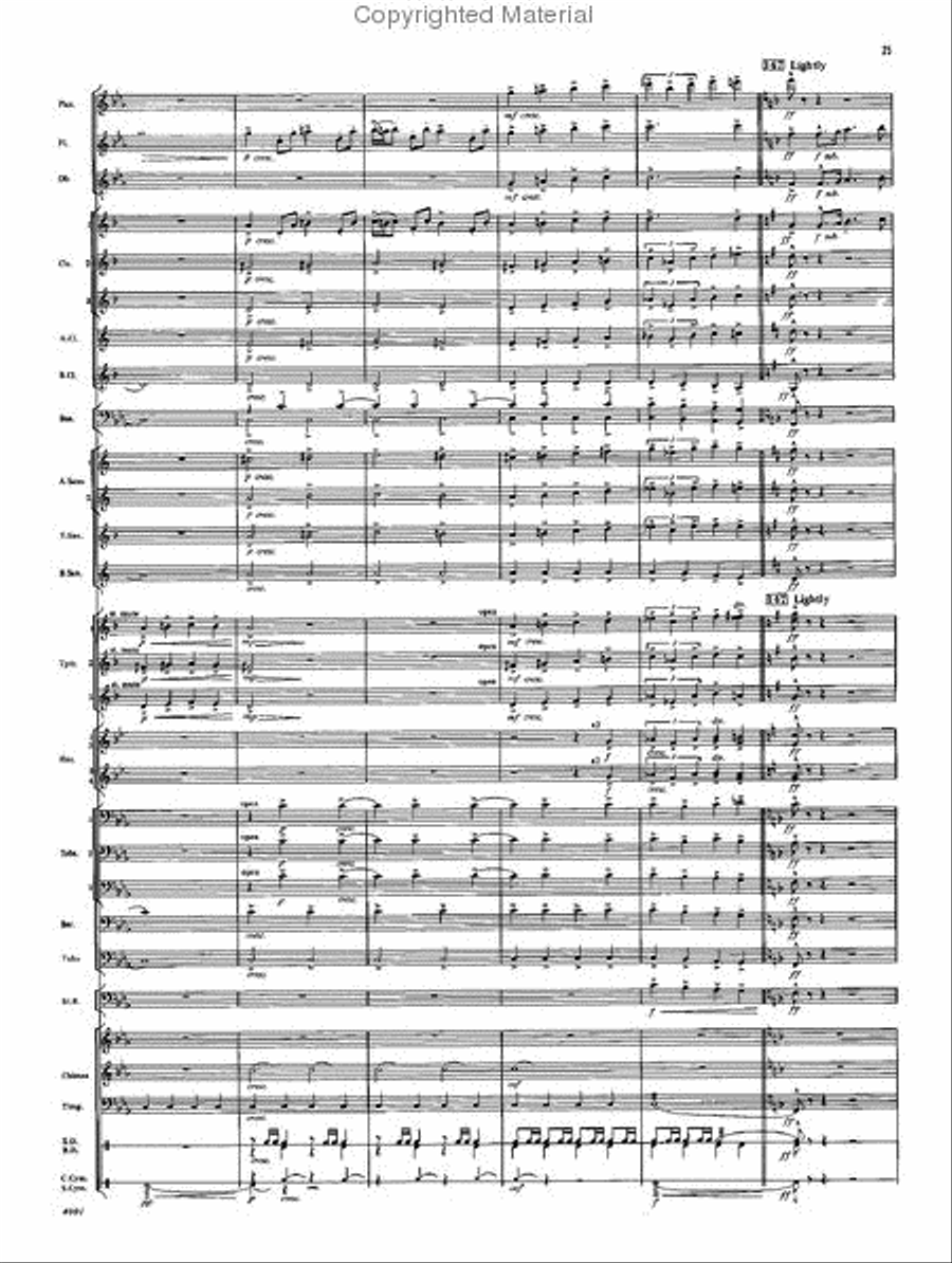 The Light Eternal Concert Band scores gallery preview page 21