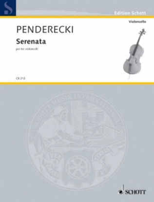 Book cover for Serenata Per Tre Violoncello Score And Parts
