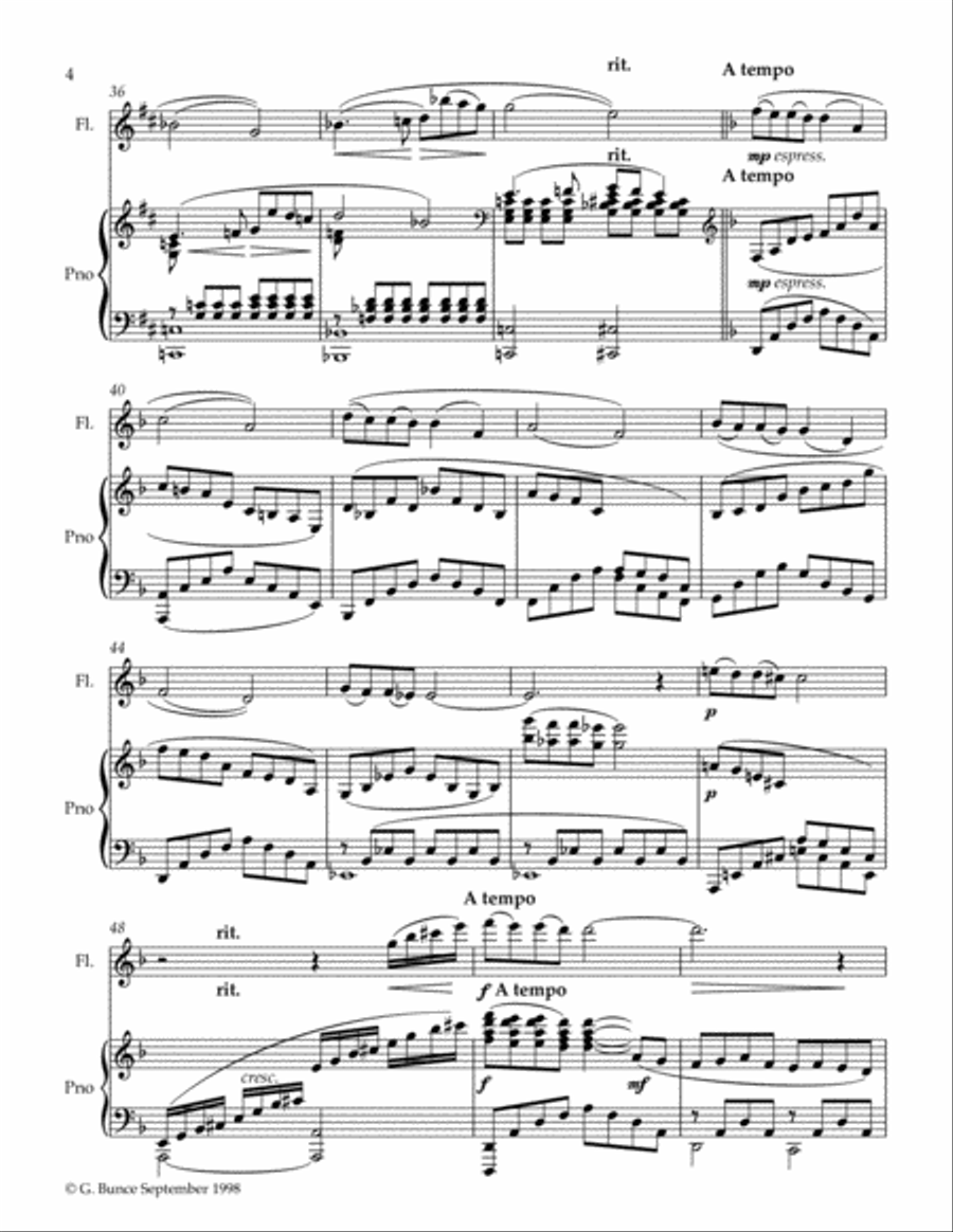 Gratias Ago Flute Solo scores gallery preview page 4