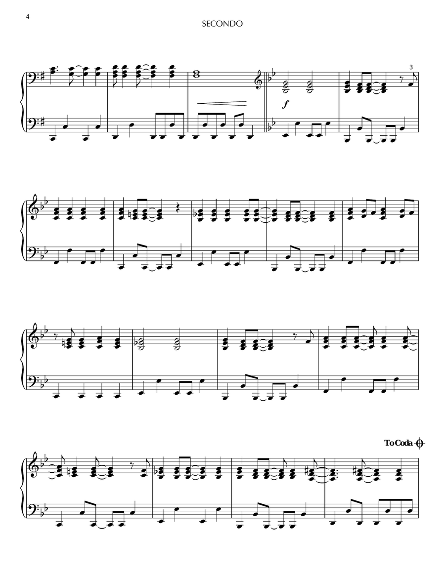 High School Musical Piano Duet scores gallery preview page 3