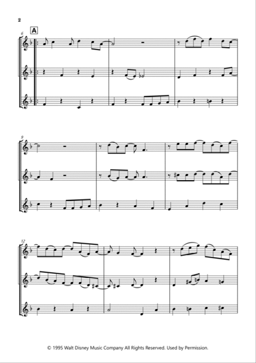 You've Got A Friend In Me Woodwind Trio scores gallery preview page 2