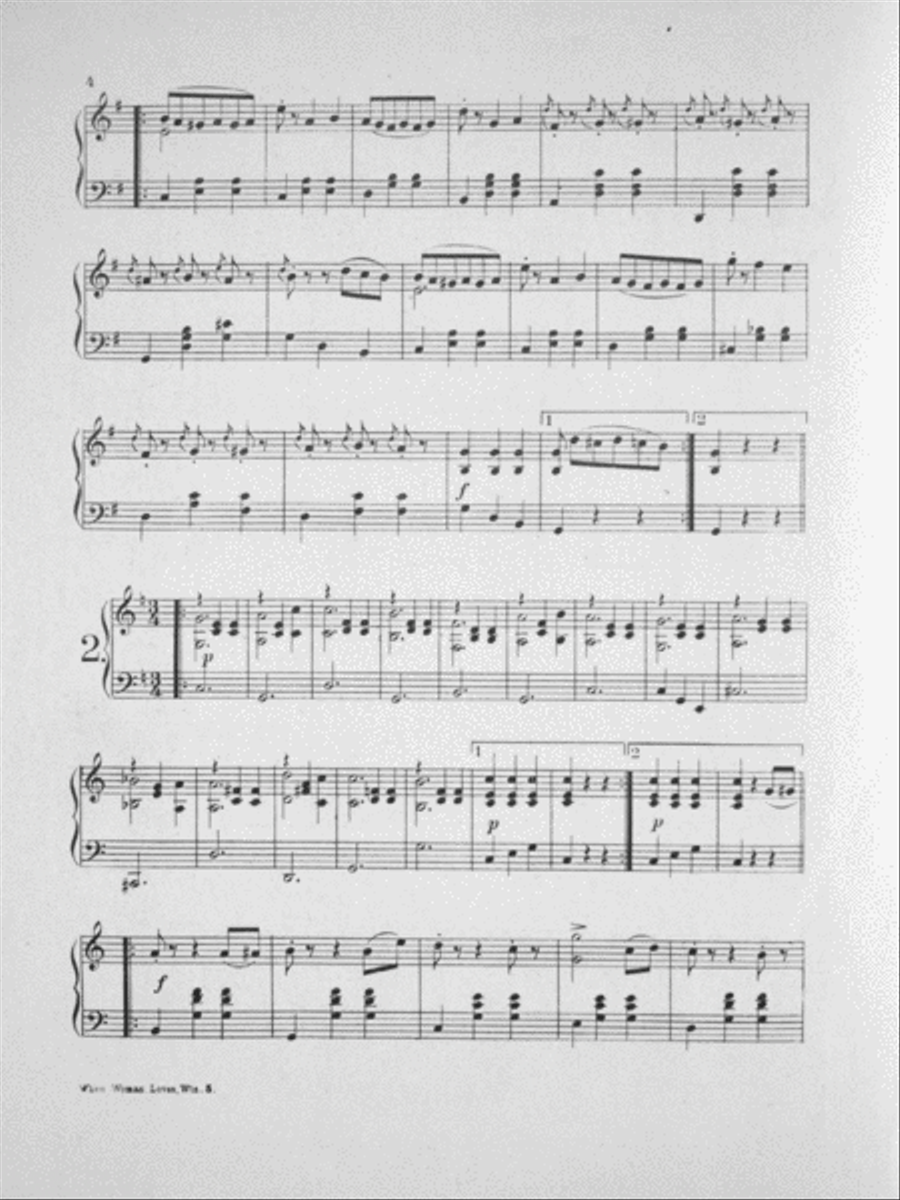 When Woman Loves. Waltzes Piano Solo scores gallery preview page 3
