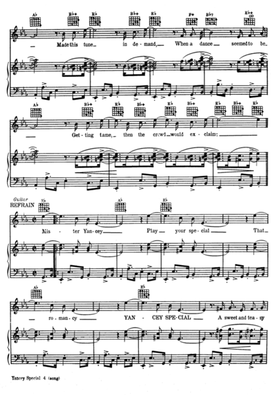 Yancey Special Yancey Special Voice scores gallery preview page 4