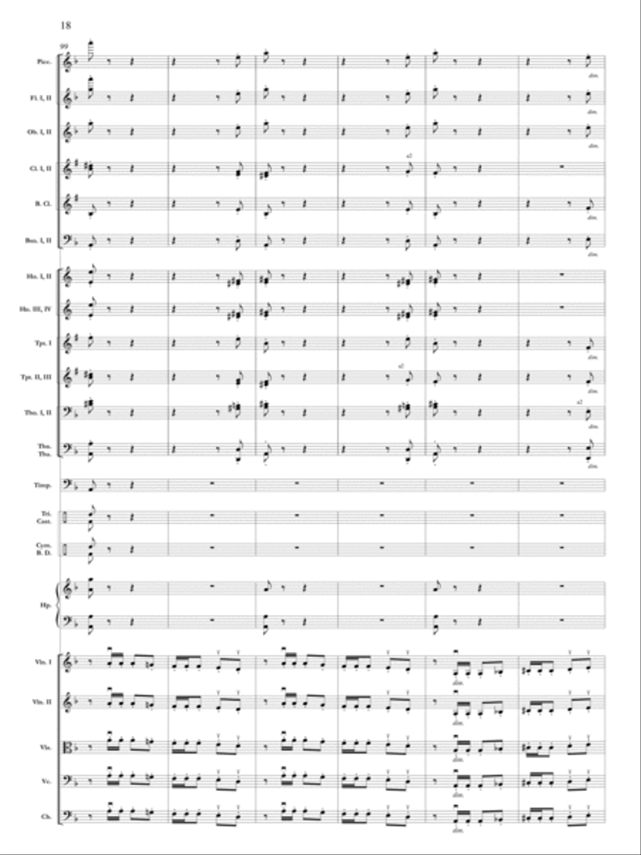 Samson Et Dalila, Op. 47: Danse Bacchanale Orchestra scores gallery preview page 19