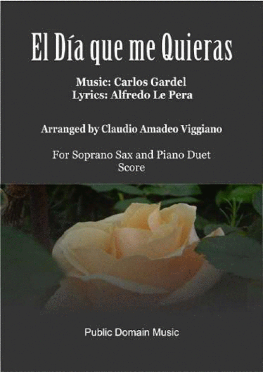 El día que me quieras El día que me quieras Woodwind Duet scores gallery preview page 1