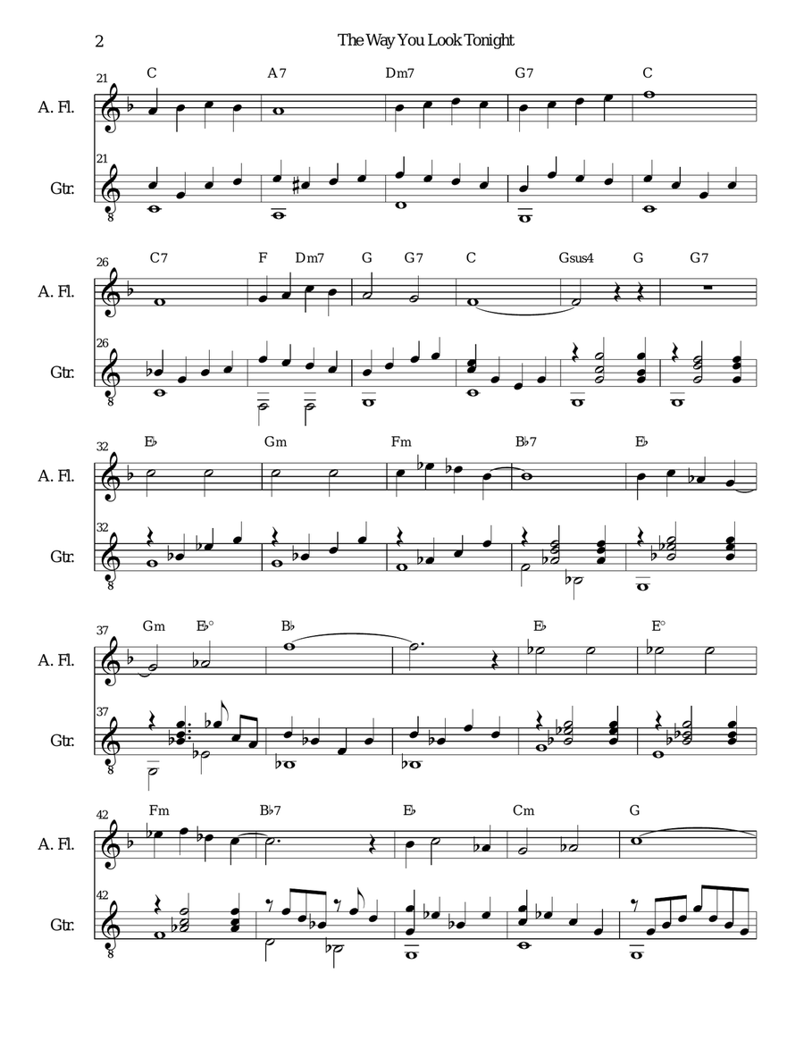 The Way You Look Tonight Small Ensemble scores gallery preview page 2