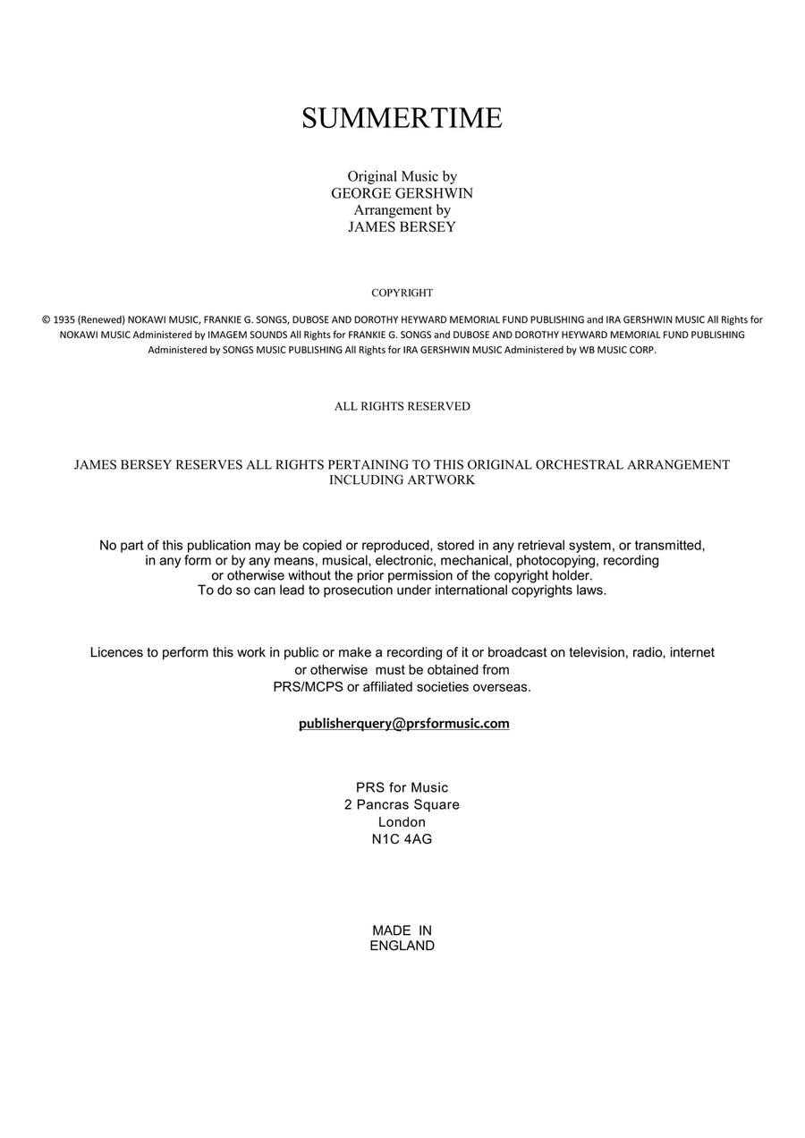 Summertime Chamber Orchestra scores gallery preview page 2