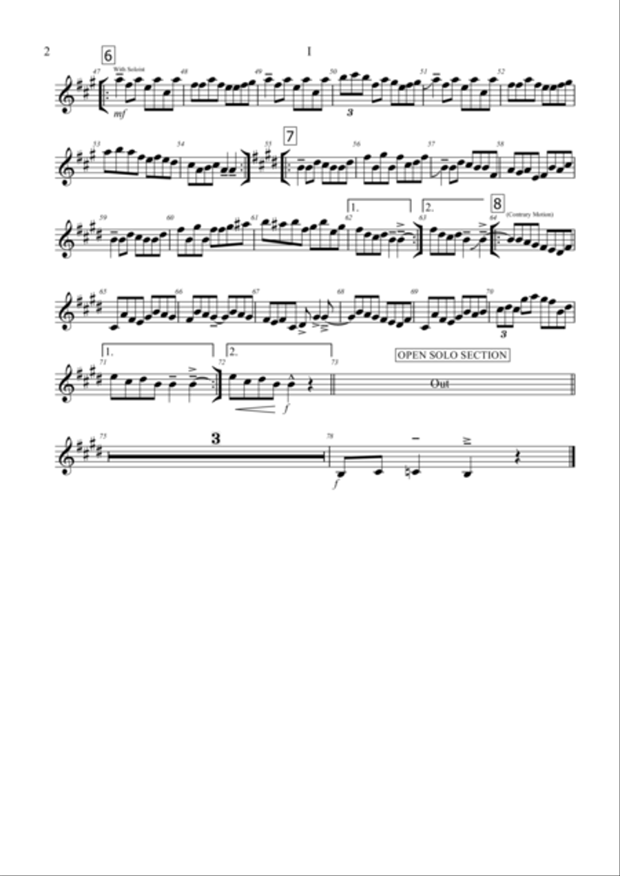 Appalachian Awakening Parts Jazz Ensemble scores gallery preview page 3