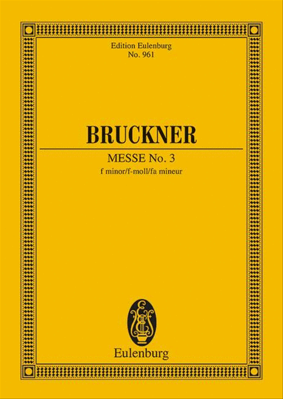 Mass No. 3 f minor Mass No. 3 f minor Choir scores gallery preview page 1