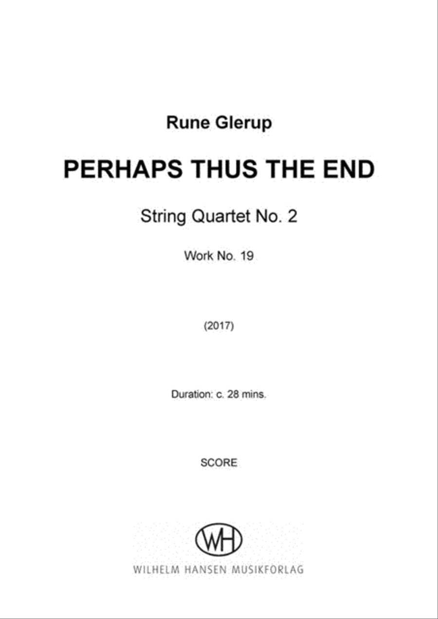 String Quartet No.2 - Perhaps Thus The End String Quartet scores gallery preview page 2
