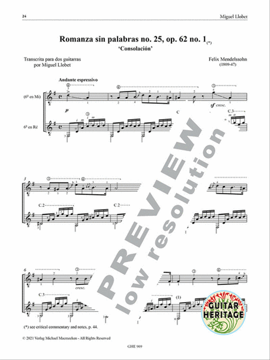 Works for Guitar Duo Vol. 9 Classical Guitar scores gallery preview page 4